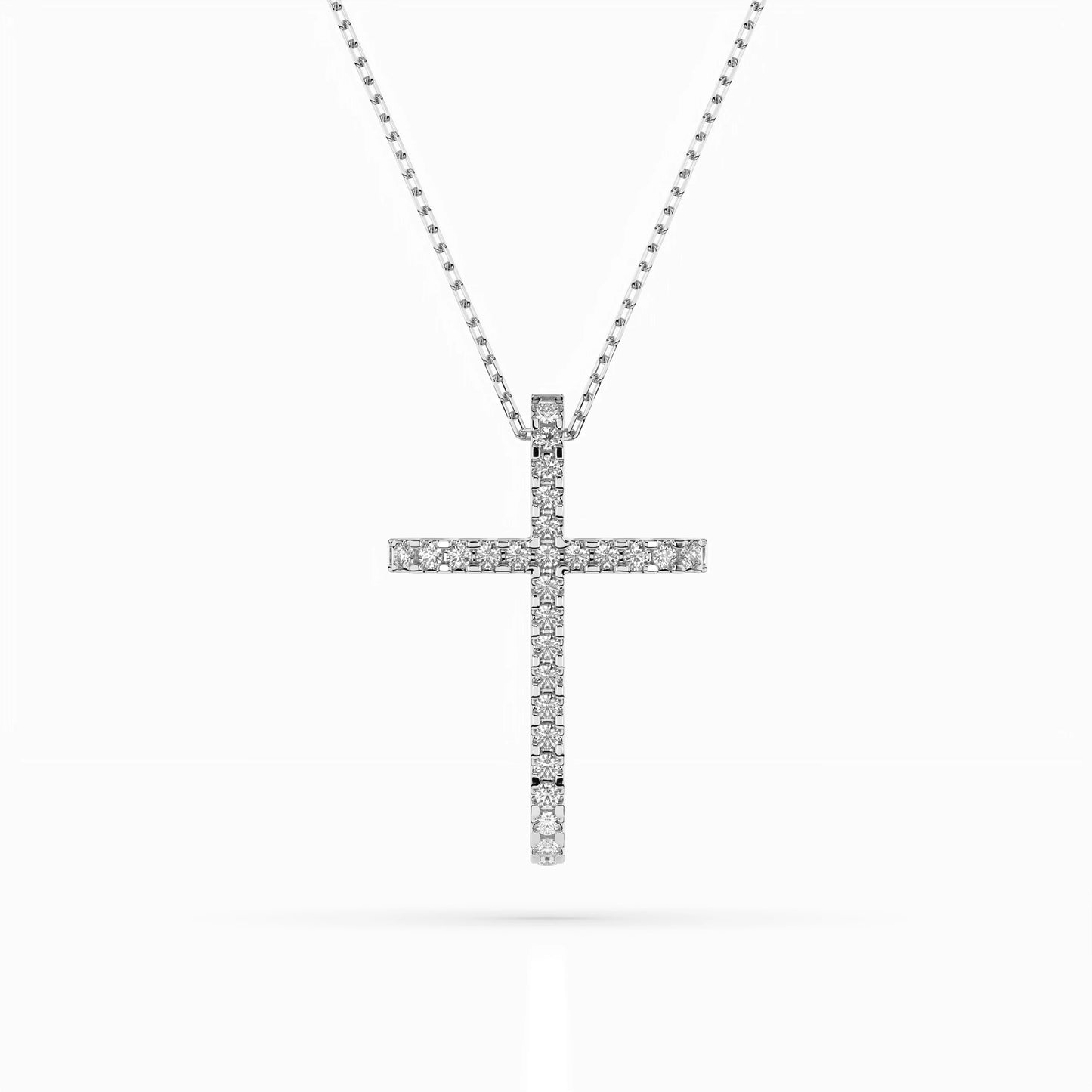Minimalism Necklace (Round), 0.14 ct — 104-10026