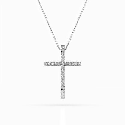 Minimalism Necklace (Round), 0.14 ct — 104-10026