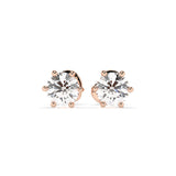 Solitaire Butterfly Earring (Round), 0.6 ct — 102-10027(4.2)