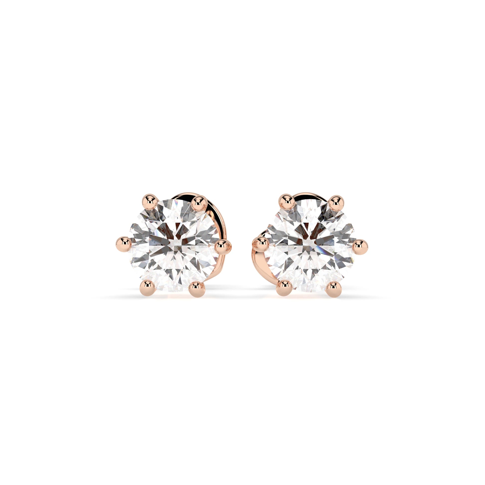 Solitaire Butterfly Earring (Round), 0.6 ct — 102-10027(4.2)