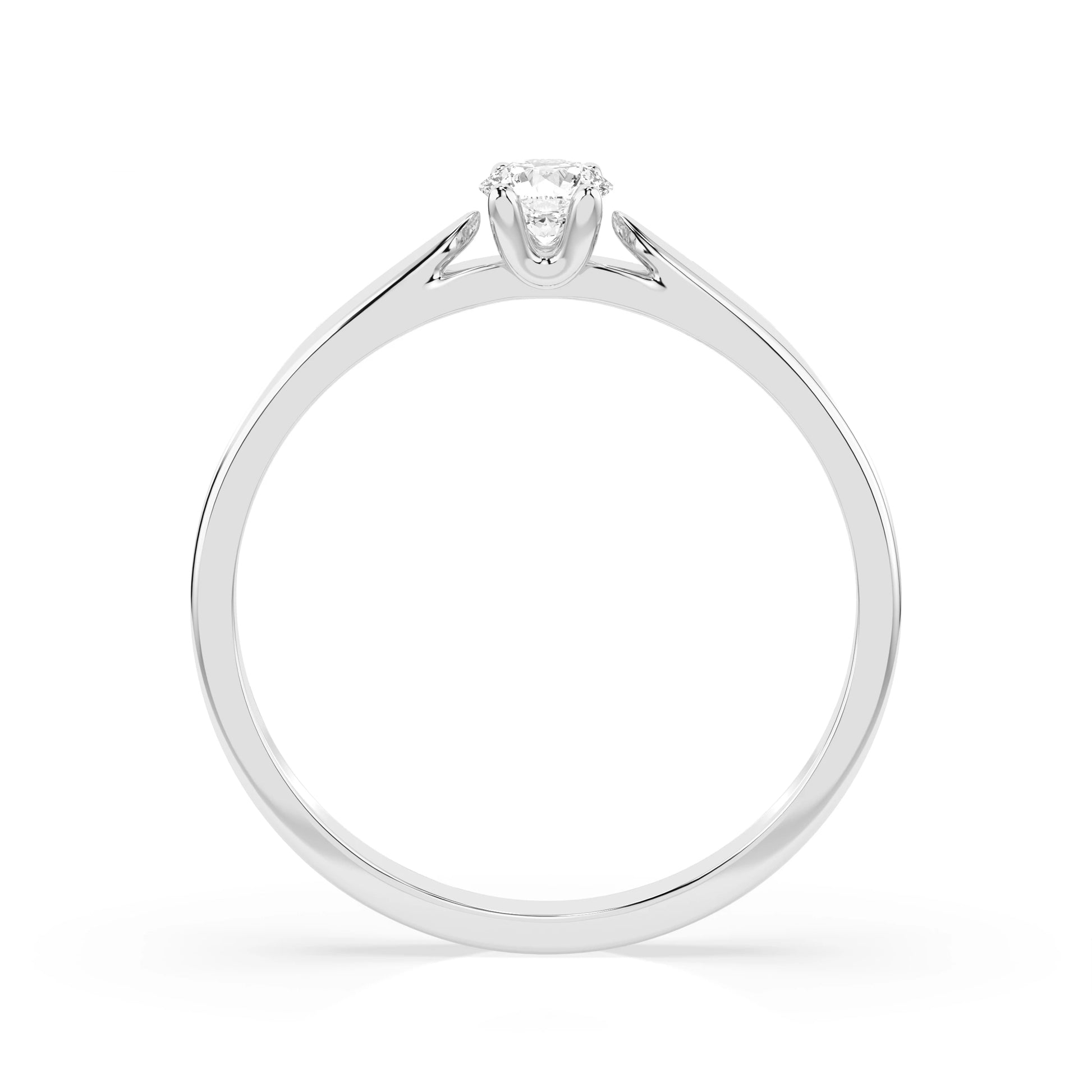Solitaire Ring (Round), 0.15 ct — 101-10046(3.4)