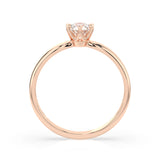 Solitaire Diamond Ring Round 0.3ct by Qutahia Jewellery