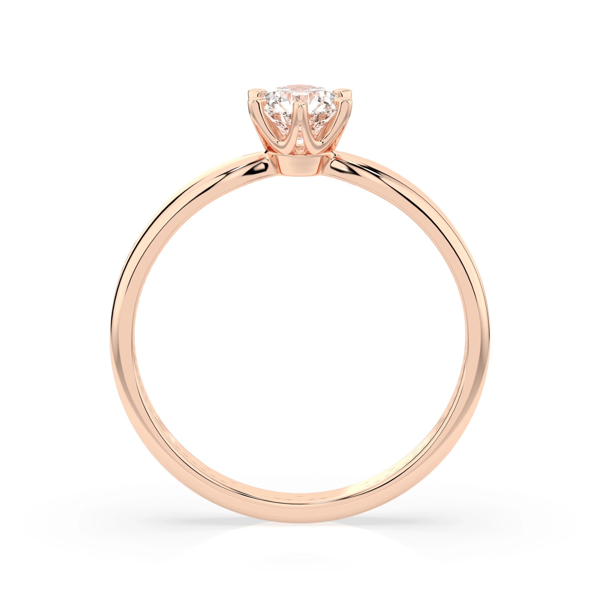 Solitaire Ring (Round), 0.3 ct — 101-10040(4.2)