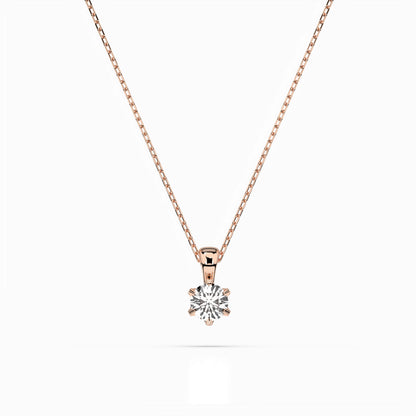 Solitaire Necklace (Round), 0.3 ct — 104-10004(4.2)