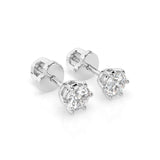 Solitaire Butterfly Earring (Round), 0.6 ct — 102-10027(4.2)