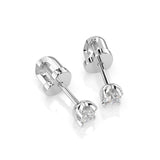 Diamond Stud Earrings Round 0.2ct by Qutahia Jewellery
