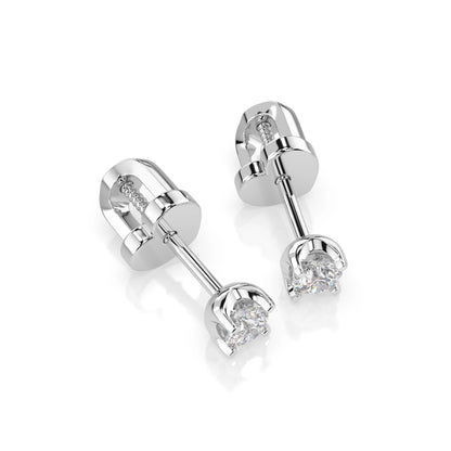 Solitaire Butterfly Earring (Round), 0.2 ct — 102-10020(3.0)