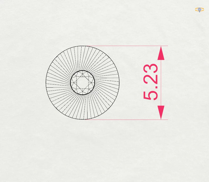 Minimalism Earring (Round), 0.04 ct — 102-10049