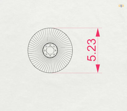 Minimalism Earring (Round), 0.04 ct — 102-10049