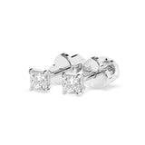 Diamond Stud Earrings Princess 0.2ct by Qutahia Jewellery