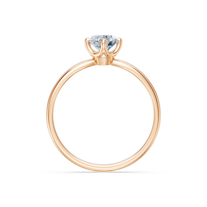 Solitaire Ring, 0.4 ct — 101-10041(4.7)
