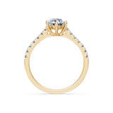 Round Brilliant Diamond Pave Eternity Ring 1.0ct by Qutahia Jewellery
