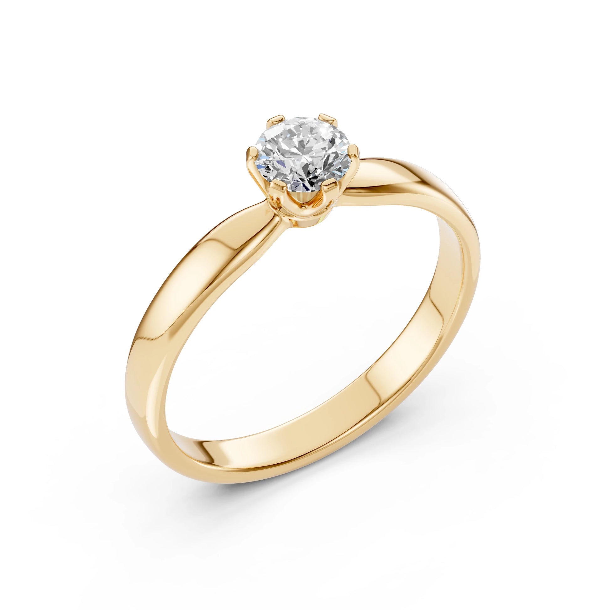 Solitaire Ring (Round), 0.45 ct — 101-10040(4.8)