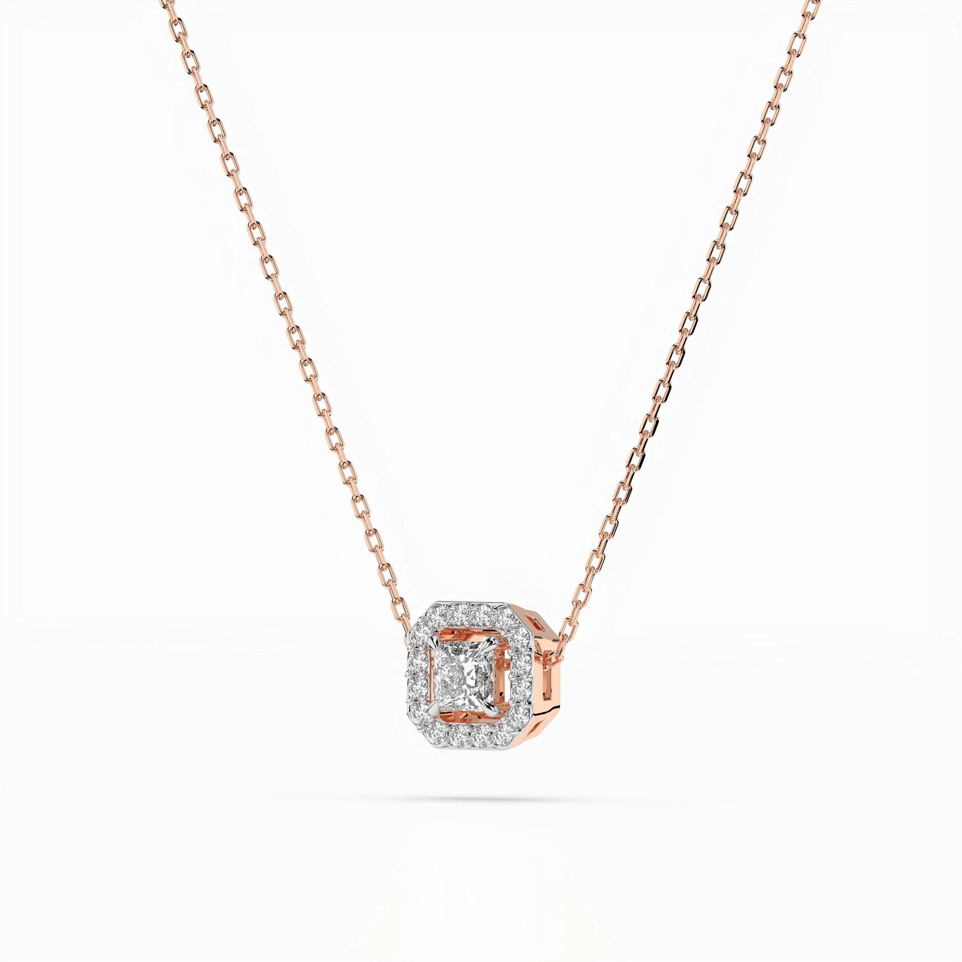 Solitaire Eternity Necklace (Princess), 0.17 ct — 104-10045(3.0)PR