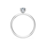 Cushion Lab Grown Diamond Micro Pave Engagement Ring 1.0ct by Qutahia Jewellery