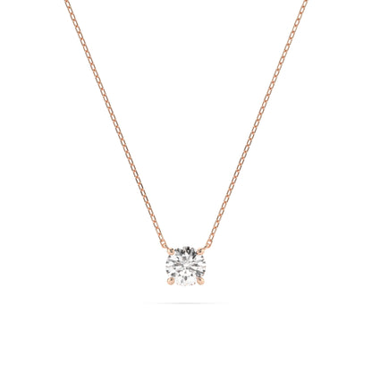 Solitaire Necklace (Round), 0.25 ct — 104-10040(4.0)