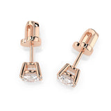 Diamond Stud Earrings Round 1.0ct by Qutahia Jewellery
