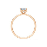 Oval Lab Grown Diamond Solitaire Engagement Ring 1.0ct by Qutahia Jewellery