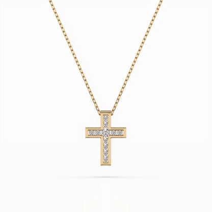 Minimalism Necklace (Round), 0.03 ct — 104-10008