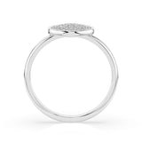 Illusion Diamond Ring Round 0.23ct by Qutahia Jewellery