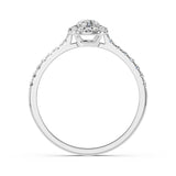 Solitaire Eternity Diamond Ring Round 0.2ct by Qutahia Jewellery