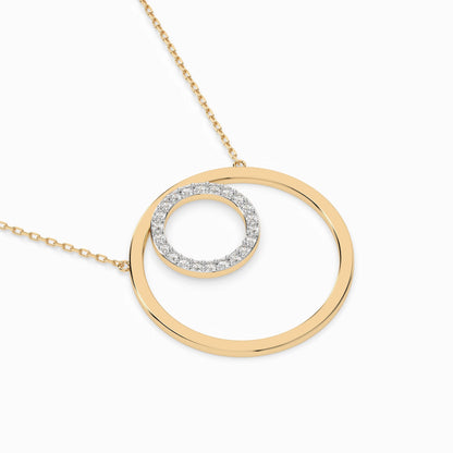 Minimalism Necklace (Round), 0.13 ct — 104-10054