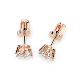 Diamond Stud Earrings Round 1.0ct by Qutahia Jewellery