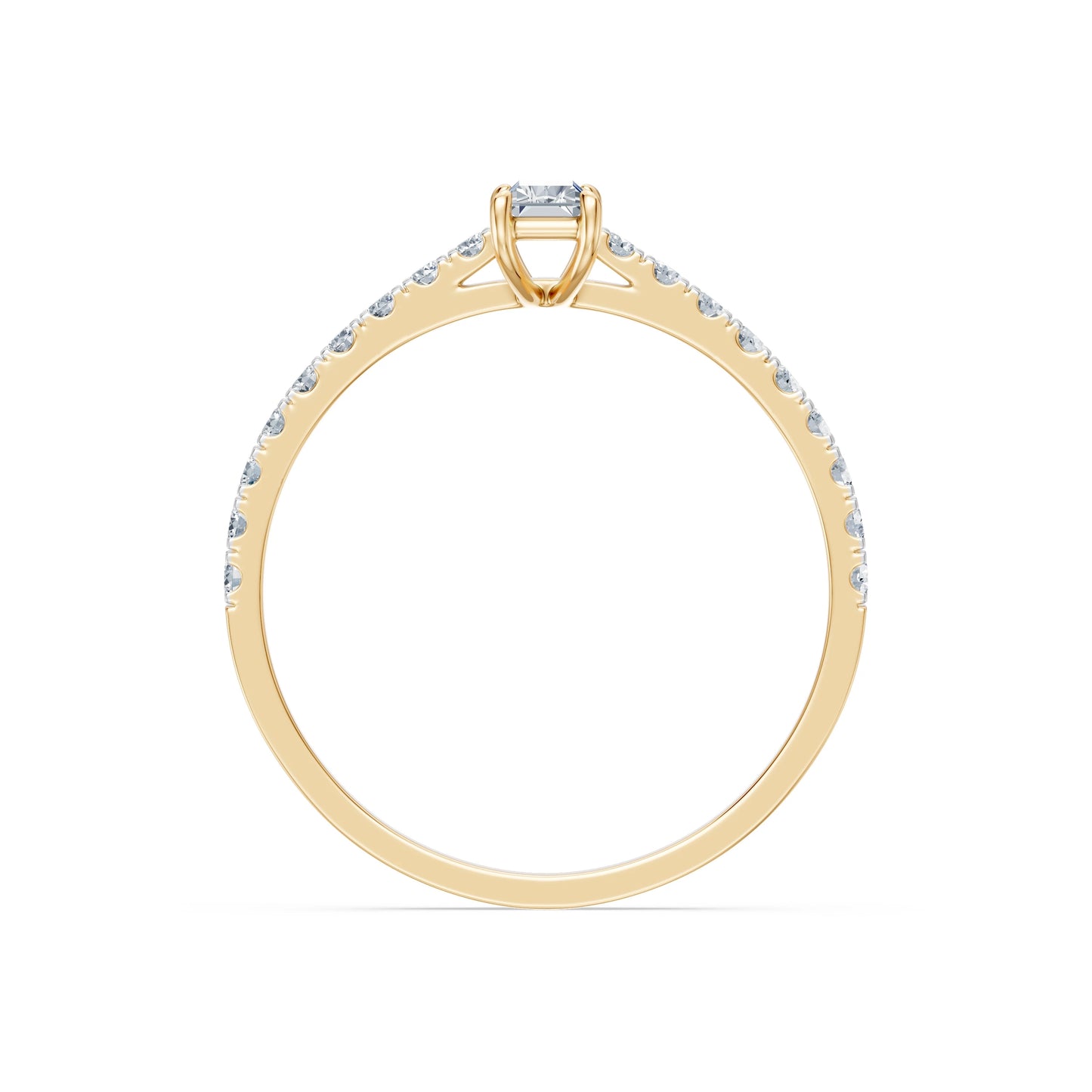 Solitaire Eternity Ring, 0.3 ct — 101-10191(0.30)BAQ