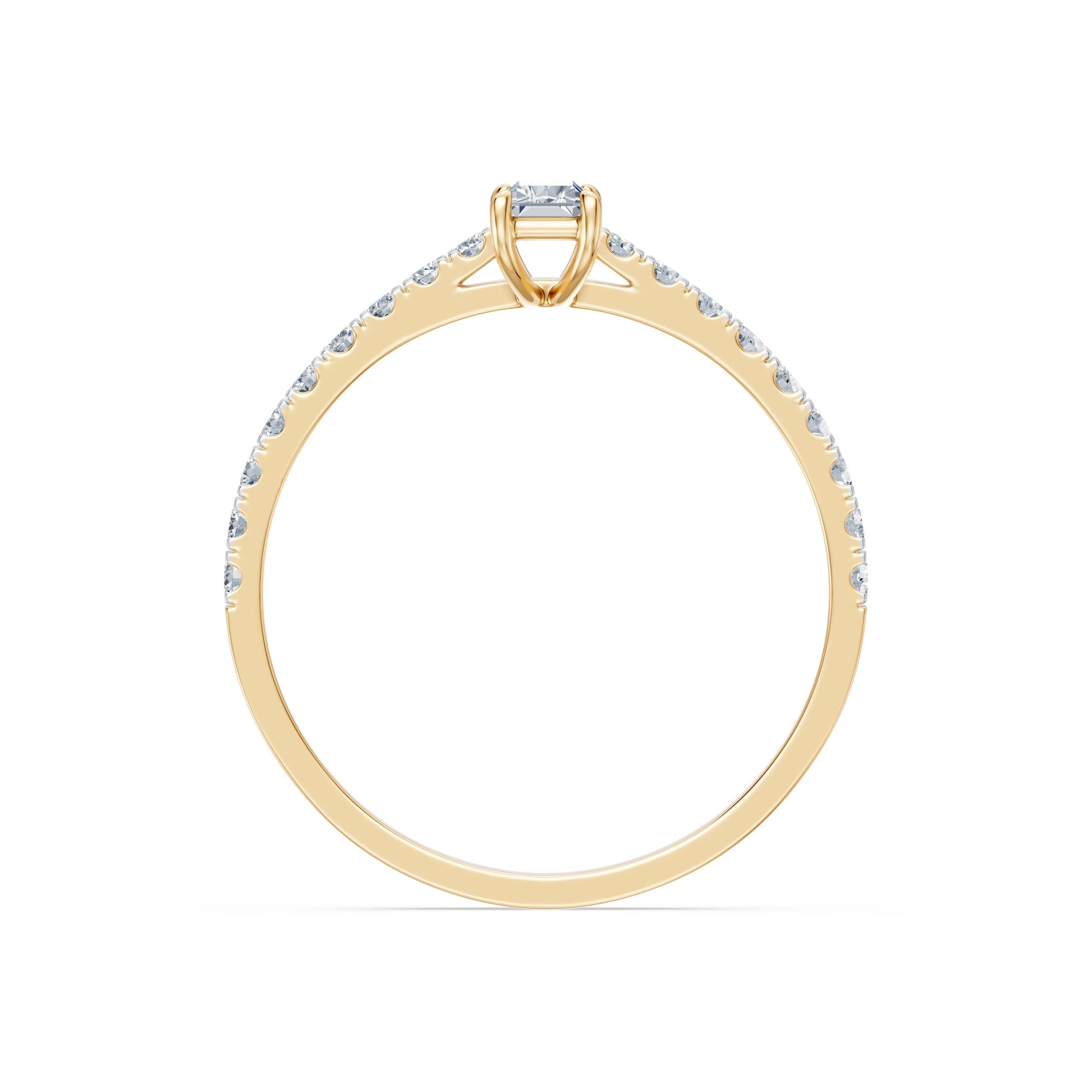 Solitaire Eternity Ring, 0.3 ct — 101-10191(0.30)BAQ