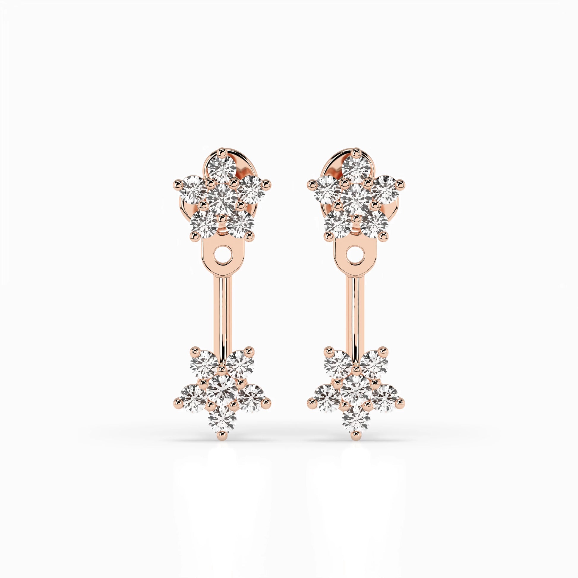 Illusion Earring (Round), 0.25 ct — 102-10195/1