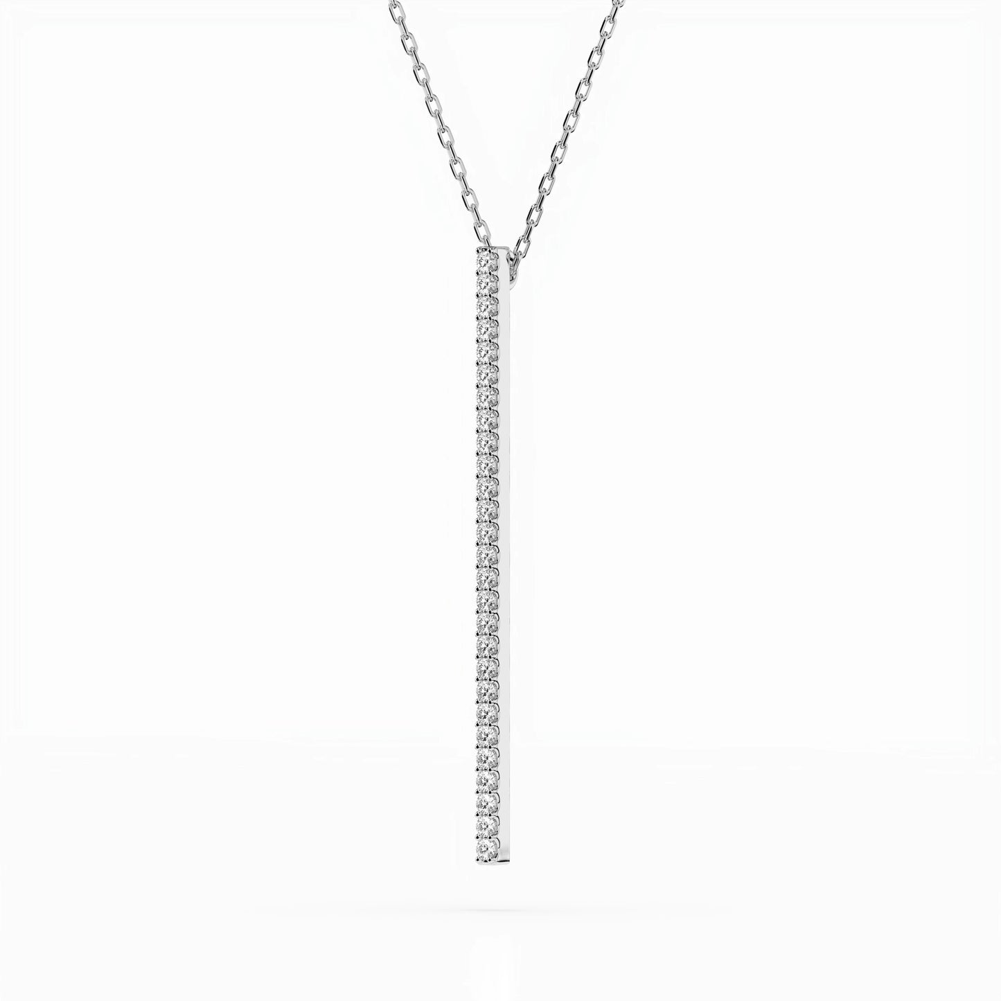 Minimalism Necklace (Round), 0.14 ct — 104-10050