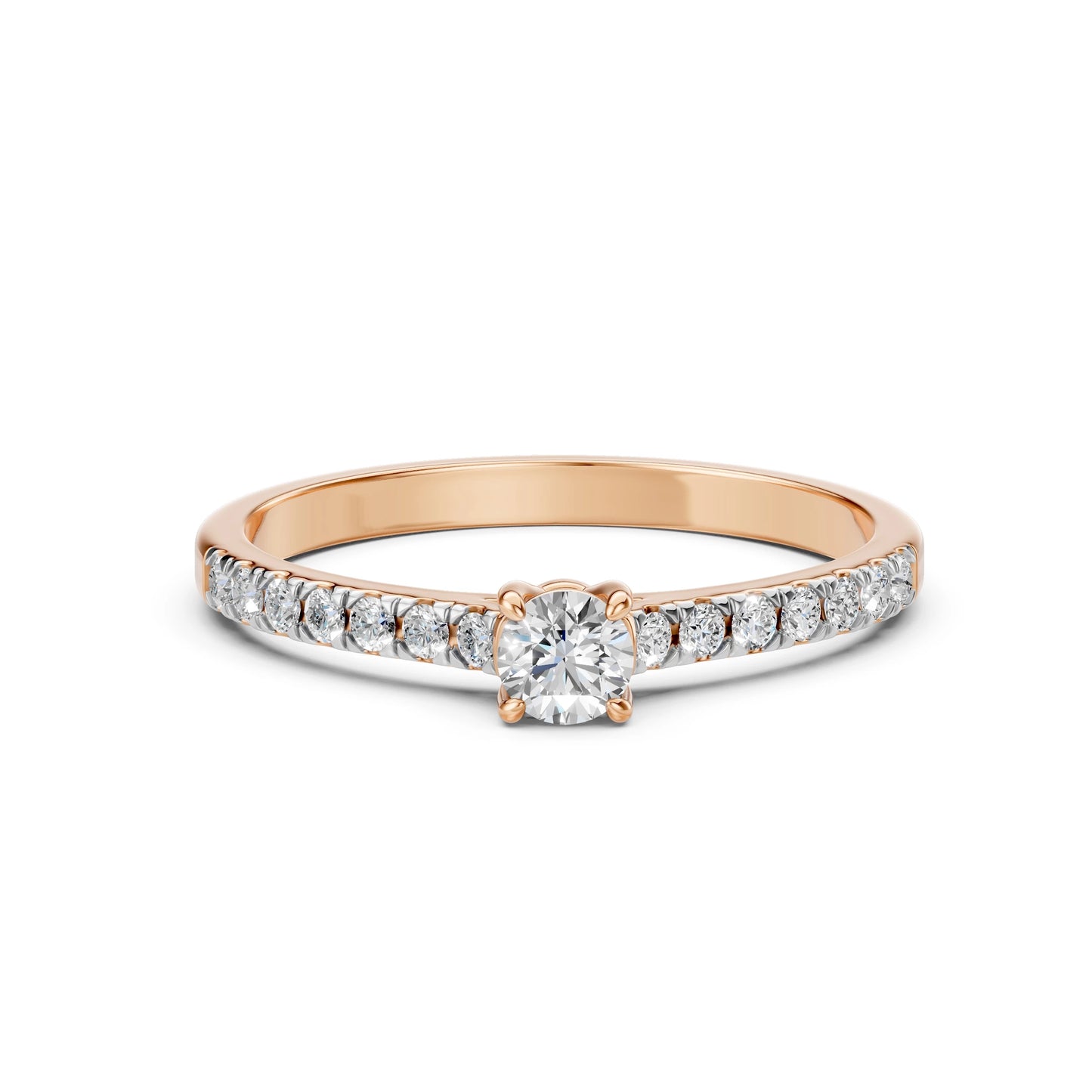 Solitaire Eternity Ring (Round), 0.2 ct — 101-10094(3.7)