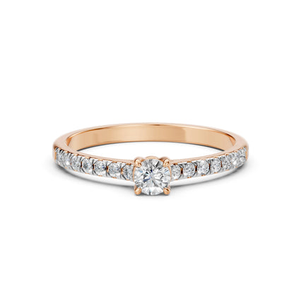 Solitaire Eternity Ring (Round), 0.2 ct — 101-10094(3.7)