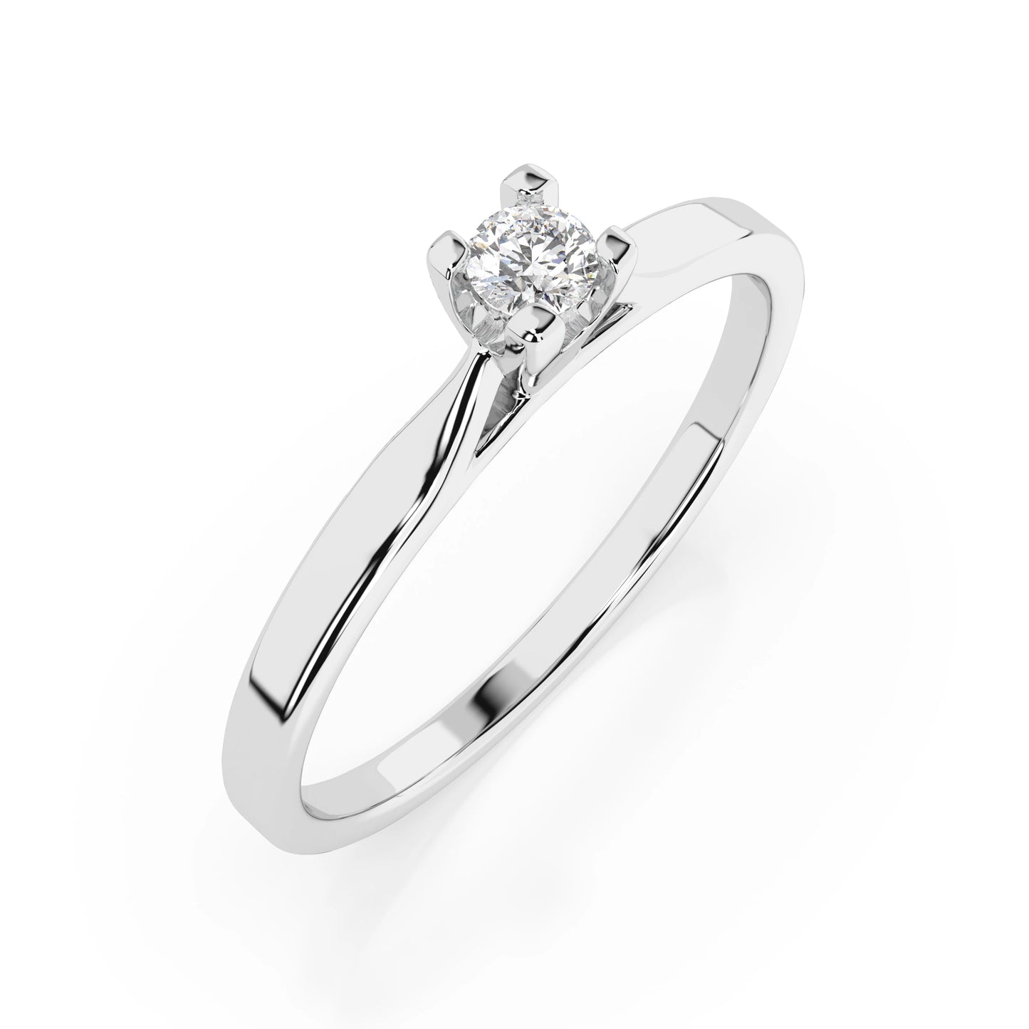 Solitaire Ring (Round), 0.06 ct — 101-10034(2.5)