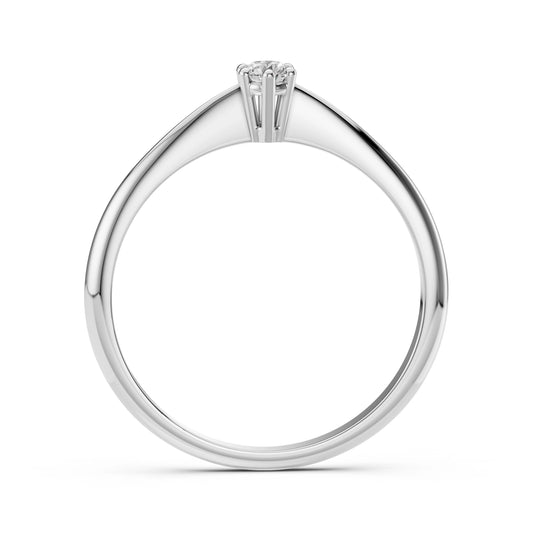 Solitaire Ring (Round), 0.1 ct — 101-10027(3.0)