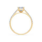 Emerald Lab Grown Diamond Slim Pave Eternity Ring 1.0ct by Qutahia Jewellery