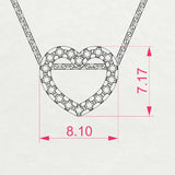 Delicate Diamond Necklace Round 0.09ct by Qutahia Jewellery