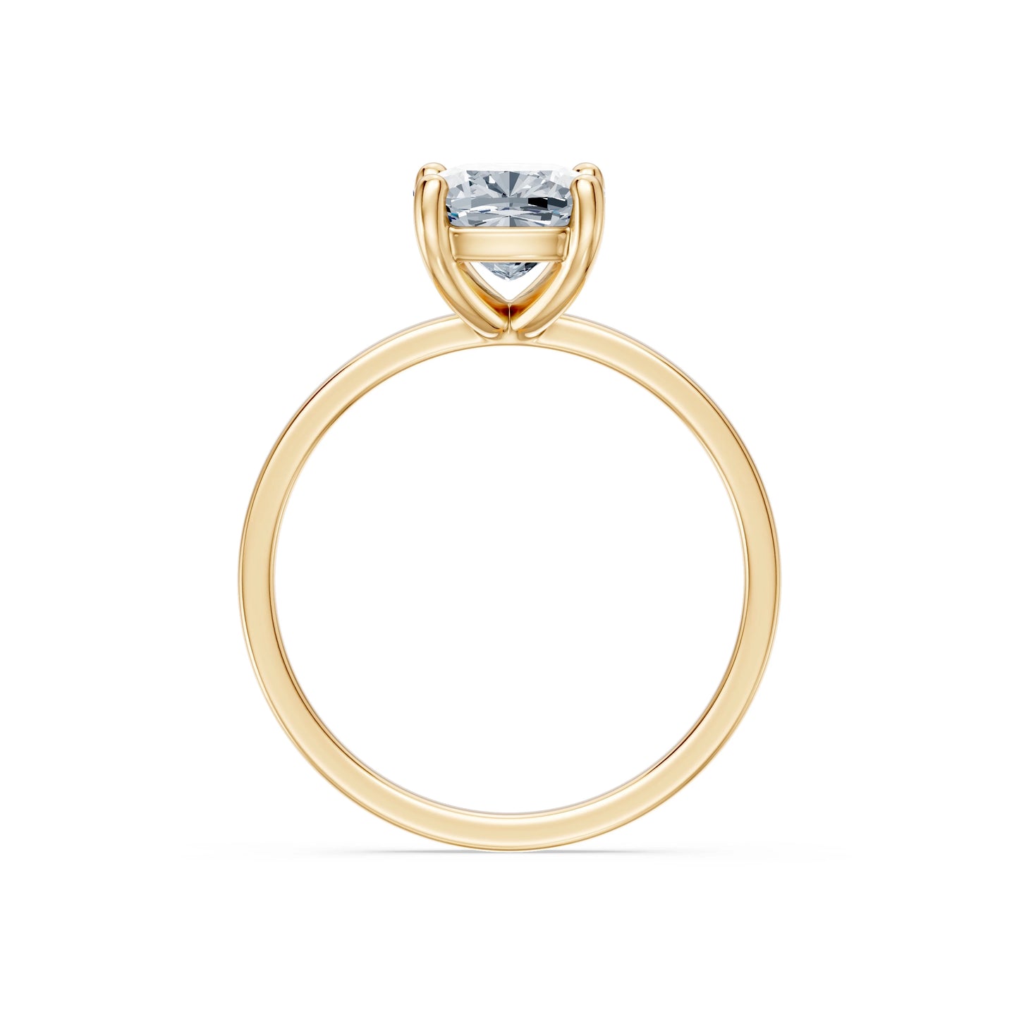 Cushion Lab Grown Diamond Solitaire Engagement Ring 2.0ct by Qutahia Jewellery