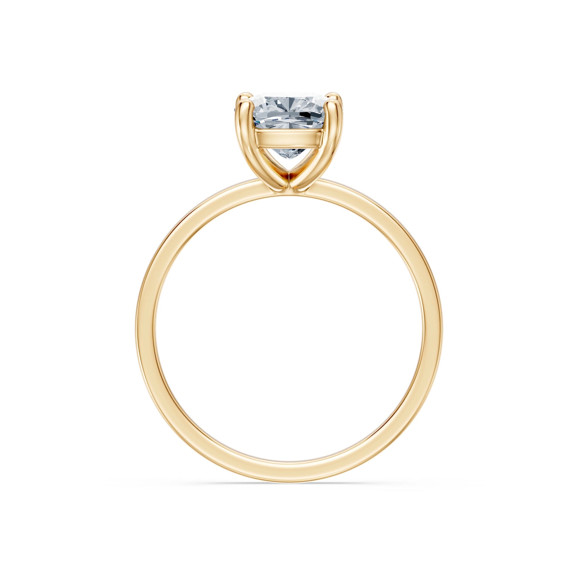 Cushion Lab Grown Diamond Solitaire Engagement Ring 2.0ct by Qutahia Jewellery