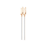 Small Diamond Earrings Round Brilliant 0.38ct by Qutahia Jewellery