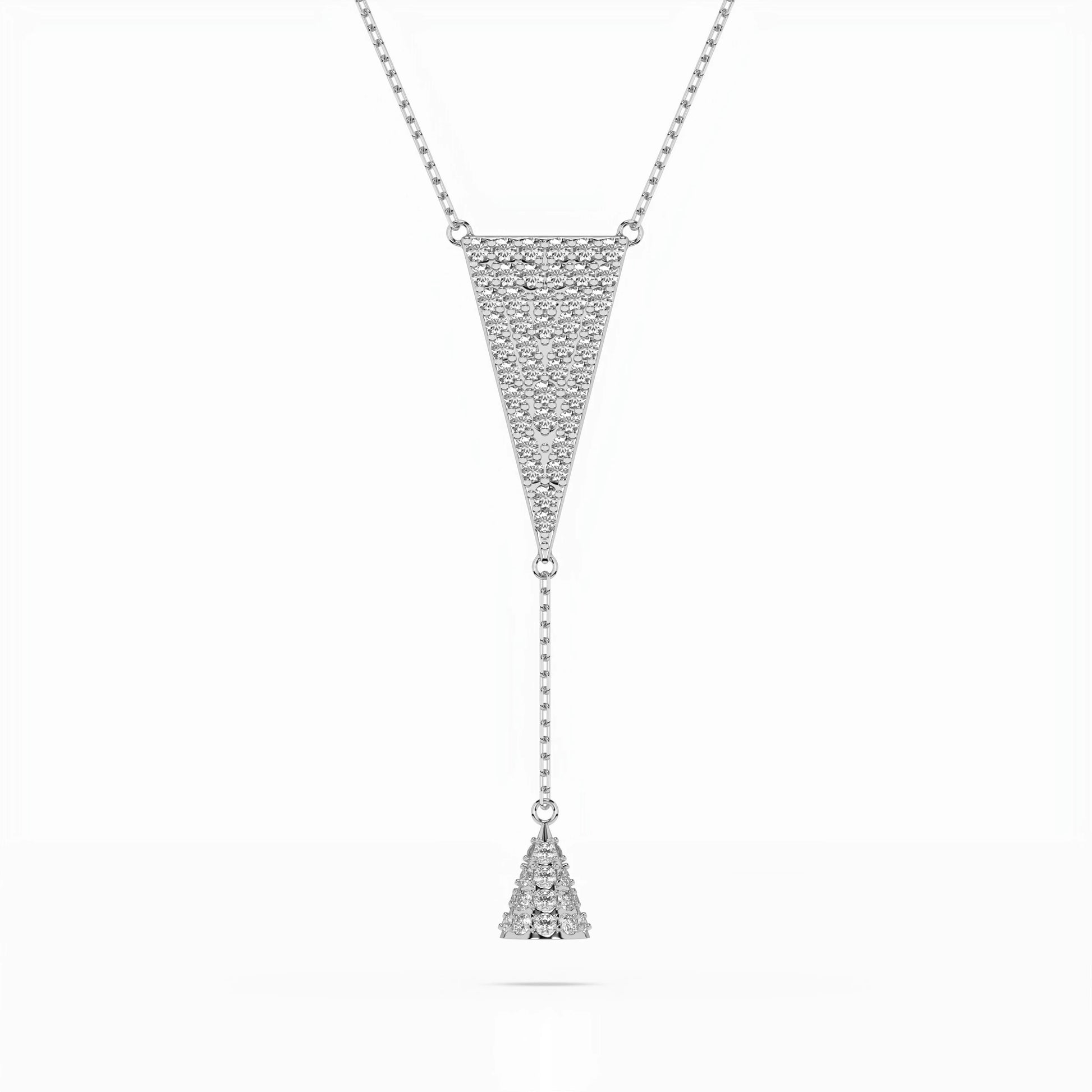Minimalism Necklace (Round), 0.41 ct — 104-10018/2