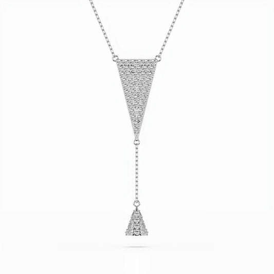 Minimalism Necklace (Round), 0.41 ct — 104-10018/2