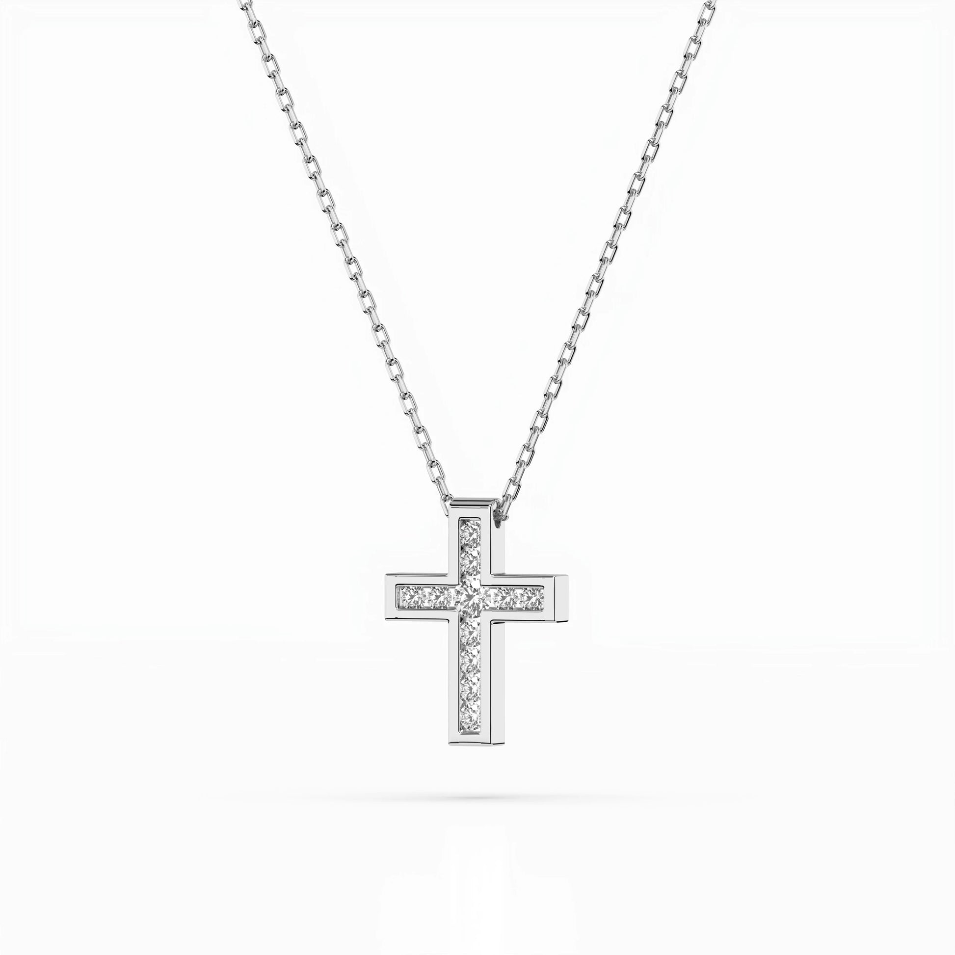 Minimalism Necklace (Round), 0.03 ct — 104-10008