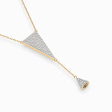 Delicate Diamond Necklace Round 0.41ct by Qutahia Jewellery