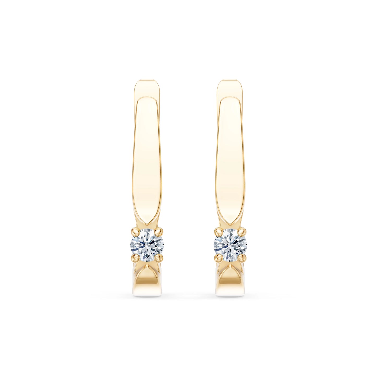 Solitaire English Lock Earring, 0.15 ct — 102-10046(2.7)