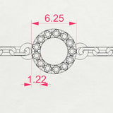 Diamond Bracelet Gold Round 0.07ct by Qutahia Jewellery
