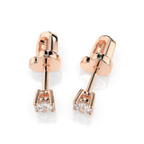 Diamond Stud Earrings Round 0.3ct by Qutahia Jewellery