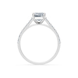 Emerald Lab Grown Diamond Slim Pave Eternity Ring 1.5ct by Qutahia Jewellery