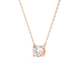 Diamond Pendant Necklace Round 0.5ct by Qutahia Jewellery