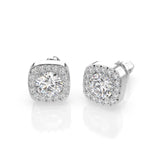 Diamond Eternity Earrings Round 0.6ct by Qutahia Jewellery